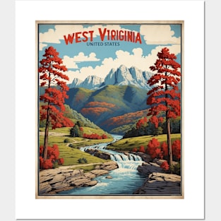 West Virginia United States of America Tourism Vintage Posters and Art